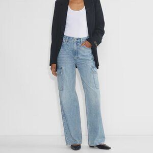 Aritzia Denim Forum The Farrah Hi-Rise Cargo Jean Size 30